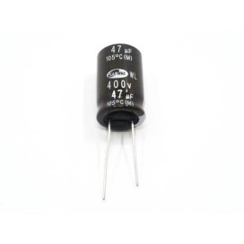 Elko 47uF 400V 105°C 16x25mm RM7,5 stojeći