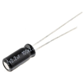 Elko 0,22uF 100V 85°C 5x11mm RM2 stojeći