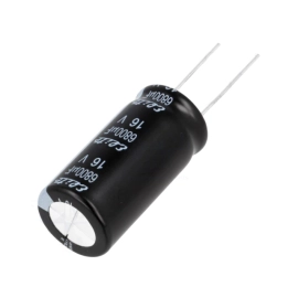 Elko 6800uF 16V 105°C 18x35,5mm 20% RM7,5 stojeći
