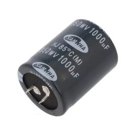 Elektrolit 1000uF 350V 85°C 35x45mm ±20% Snap-in