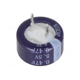 Kondenzator BACK UP 0,47F 5,5V 13,5x7,3mm 20%
