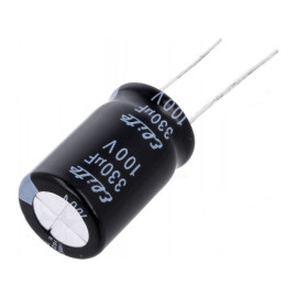 Elko 330uF 100V 105°C 16x25mm 20% RM7,5 stojeći