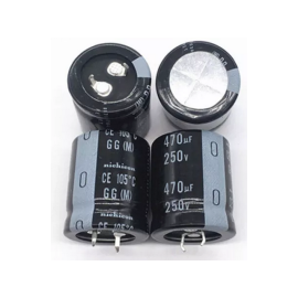 Elko 470uF 250V 105°C 22x35mm RM10mm 20% stojeći