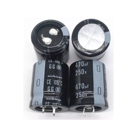Elko 470uF 250V 105°C 22x35mm RM10mm 20% stojeći