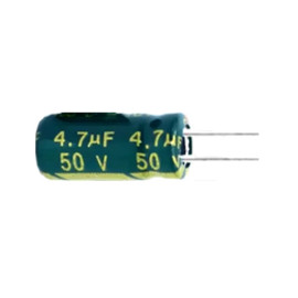 Elko ESR 4,7uF 50V 105°C 5x11mm 20% RM2 stojeći