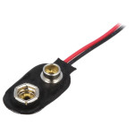 Baterijski priključak 9V 6F22 I-model; 150mm