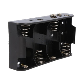 Kućište za bateriju R14x4 106x22x59mm + klipsa 9V