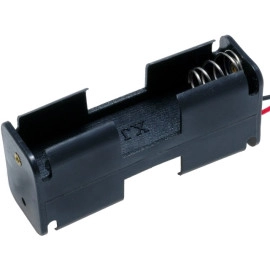 Kućište za bateriju R6x2 57x26x16mm; 15cm kabla