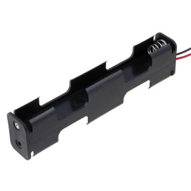 Kućište za bateriju R6x4 108x25x16mm; žice 150mm