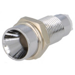 Kućište LED 3mm upušteno metalno kromirano; 15mm
