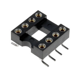 Podnožje DIL 8; 7,62mm; 1A; pozlaćeno; SMD