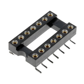 Podnožje DIL14; 7,62mm / 2,54mm; 1A; pozlaćeno SMD