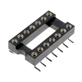 Podnožje DIL 14; 7,62mm; 1A; pozlaćeno; SMD