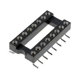 Podnožje DIL16; 7,62mm / 2,54mm; 1A; pozlaćeno SMD