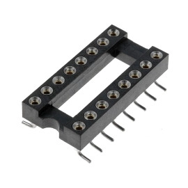 Podnožje DIL 16; 7,62mm; 1A; pozlaćeno; SMD