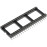 Podnožje DIL40; 15,24mm / 2,54; 1A; pozlaćeno; SMD