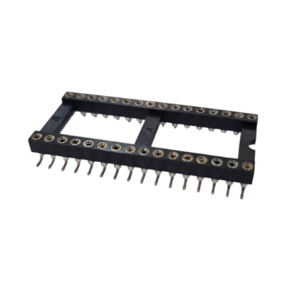 Podnožje DIL32; 15,24mm / 2,54; 1A; pozlaćeno; SMD Podnožje DIL32; 15,24mm / 2,54; 1A; pozlaćeno; SMD