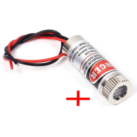 Laser 5V 5mW, 650nm, fi12 x 36mm, crveni križić