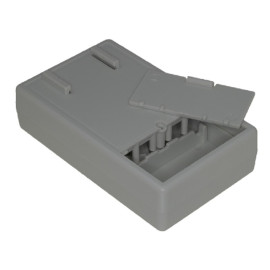 Kutija plastična 103x61x26mm + nosač; siva