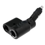 Adapter za auto upaljač M na 2xŽ 12V-10A; kutni