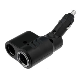 Adapter za auto upaljač M na 2xŽ 12V-10A; kutni