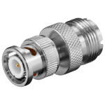 Adapter BNC muški / UHF ženski; pozlaćeni