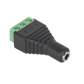 Konektor 3,5mm ženski stereo sa stezaljkom - vijak