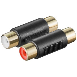 Adapter 2xčinč ženski / 2xčinč ženski; pozlaćeni