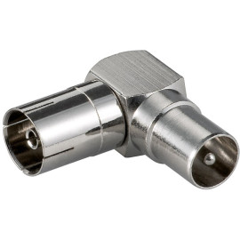 Adapter RF muški na RF ženski; kutni 90°
