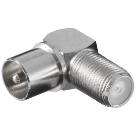 Adapter F ženski / RF muški; kutni 90°