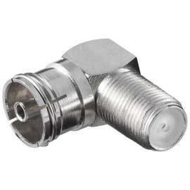 Adapter F ženski / RF ženski; kutni 90°