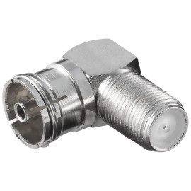 Adapter F ženski / RF ženski; kutni 90°