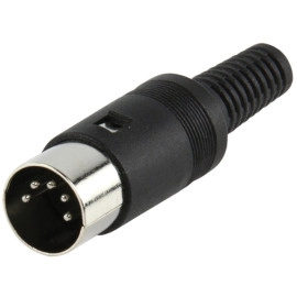 Konektor DIN muški 5p za kabel; 180°