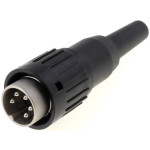 Konektor muški 5P za kabel, 100V 5A, C091B; Amp.