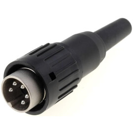 Konektor muški 5P za kabel, 100V 5A, C091B; Amp.