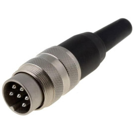 Konektor muški 6P za kabel, 300V 5A, T3400; Amp.