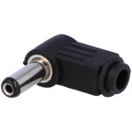 Utikač DC 5,5x2,1 L=14mm za kabel; kutni