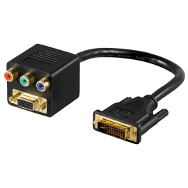 Adapter DVI12+5 muški na VGA ženski / 3 činč žensk