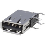 Konektor USB A-print ženski okomiti