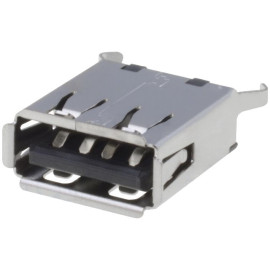 Konektor USB A-print ženski ravni