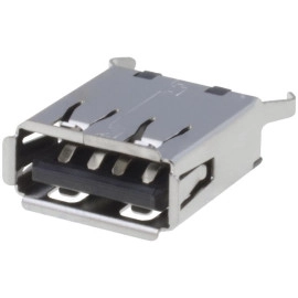 Konektor USB A-print ženski ravni