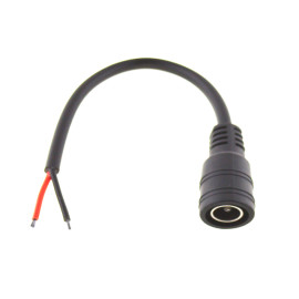 Utičnica DC 5,5x2,1mm na kabelu 0,15m