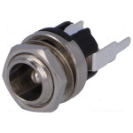 Utičnica DC 5,5x2,1mm za kućište metalna; THT - - 