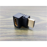Adapter HDMI-A muški / HDMI-A ženski; kutni 90°
