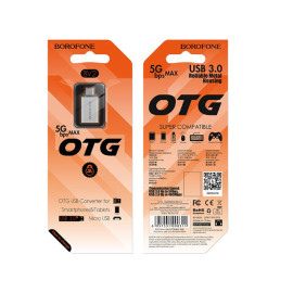 Adapter Micro-B muški na USB 3.0 A ženski OTG; BV2