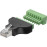 Utikač mikro 8/8 (RJ45) sa stezaljkom-vijak; oklop