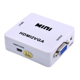 Pretvarač HDMI19 ženski na VGA ženski + USB kabel