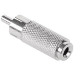 Adapter 3,5 mono ženski / činč muški; metalni