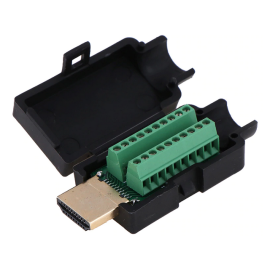 Konektor HDMI-A muški za kabel 19p na stezaljke