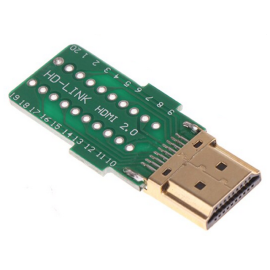 Konektor HDMI-A muški za kabel 19p na lemljenje
